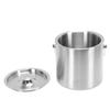 Ice Bucket with Lid 3L Stainless Steel Double Wall Insulated Ice Bucket Wine Drink Container Holder for Beer Cocktail