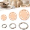 Ceramic Cup Foot Shaper 3Pcs Pottery Ring Shaping Tool Set, Base Trimming Template, Clay Aid for Mugs Cups, 4/6/8cm Geometric Wheel Throwing
