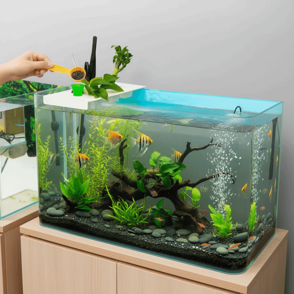 Adjustable Fish Tank Storage Rack Punch-free Durable Hydroponic Plant Tray Aquarium Storage Rack Reptile Terrarium