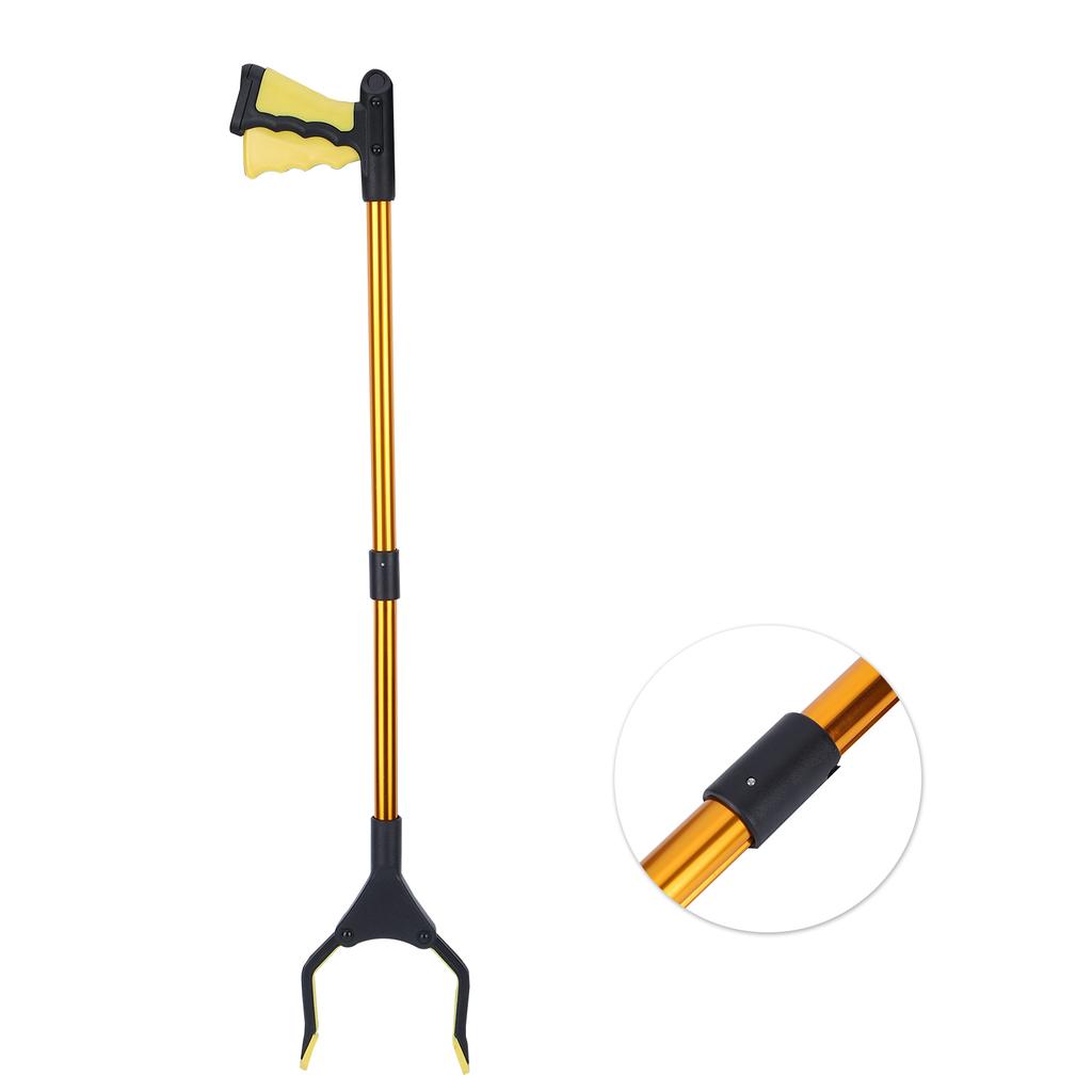 Multifunction Folding Long Trash Clamps Grabber Picker Tools Sanitation Cleaning SuppliesYellow