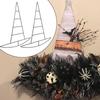 Stylish and Spooky Witch Hat Shaped Wreath Frame for Halloween Decor