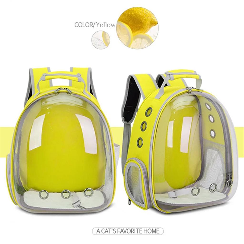 Cat Bag Breathable Portable Pet Carrier Bag Outdoor Travel Backpack For Cat And Dog Transparent Space Pet Backpack