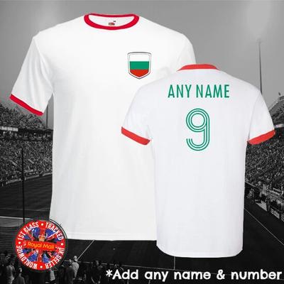 Bulgaria Personalised Football Soccer Retro T-shirt World Cup Euros Unisex Gift