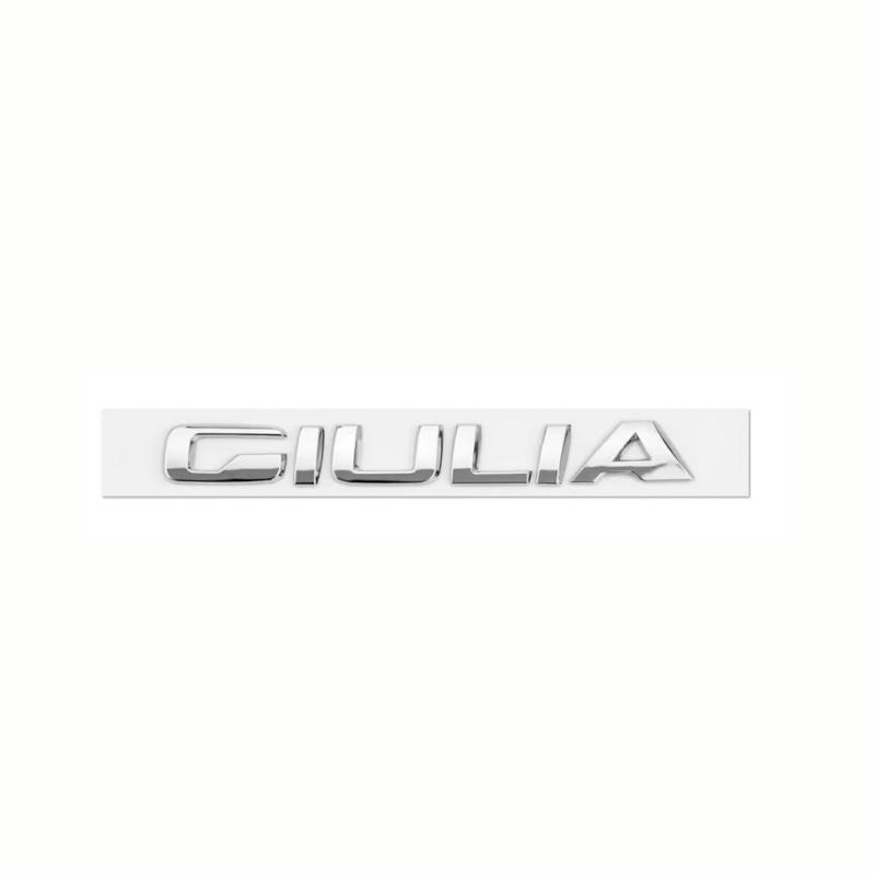 Car ABS Trunk Words Letters Logo Badge Emblem Decals Sticker For Alfa Romeo Giulia Stelvio Q2 Q4 Ti Veloce Auto Accessories