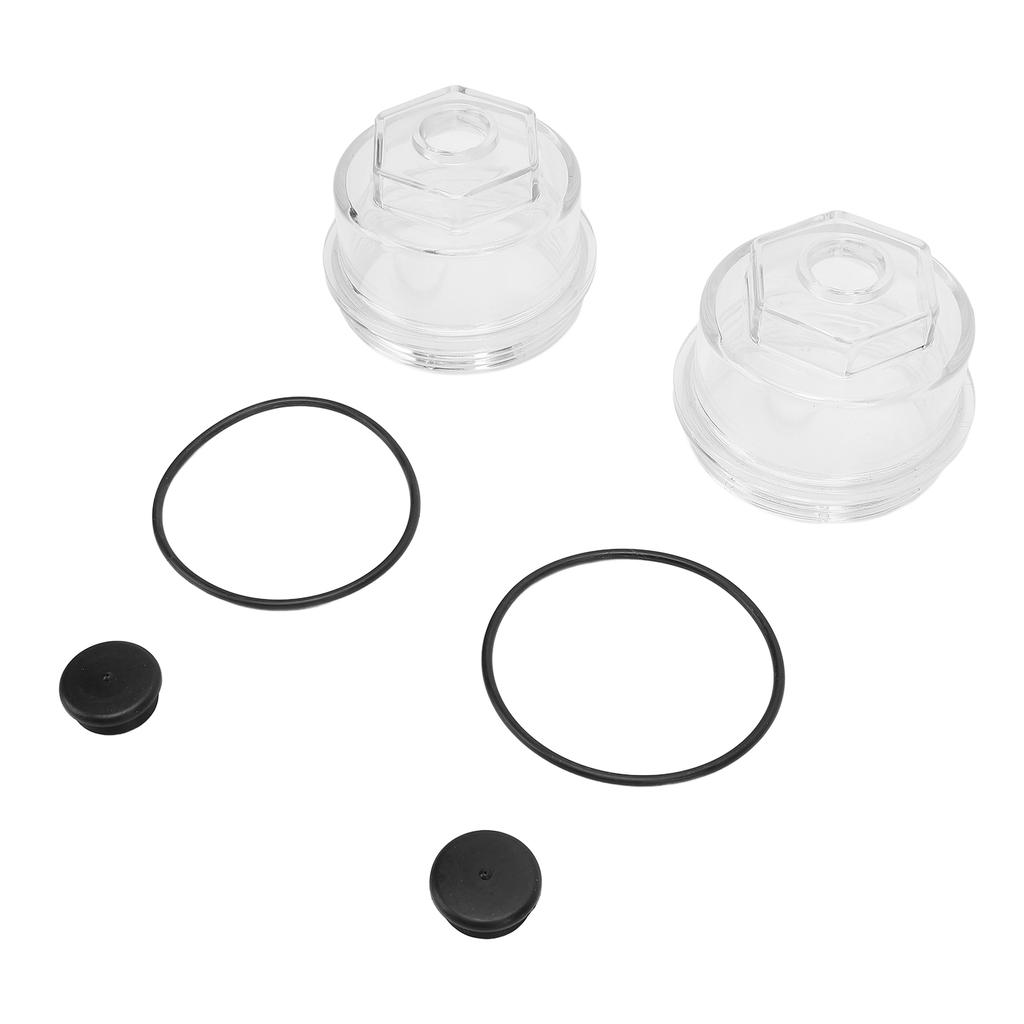 2pcs 3 3 4 Inch Oil Bath Dust Caps 12011 1 Trailer Axle Oil Cap Kit for Rockwell Axles 9 16K 3.75in 8 Threads