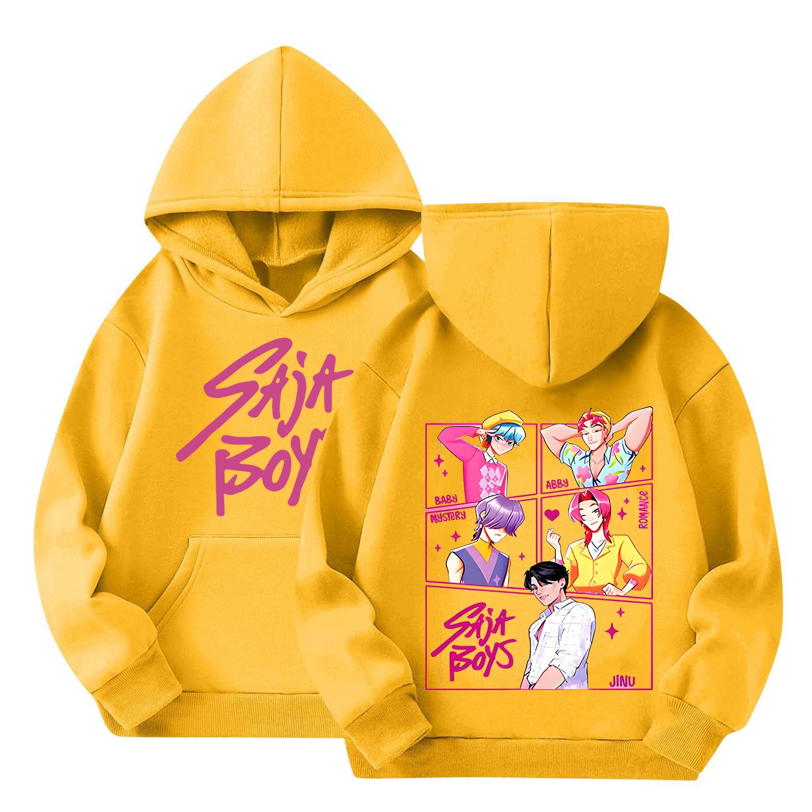 

Детский пуловер с длинным рукавом, свободного кроя, с принтом букв, капюшоном на шнурке 150 оранжевый