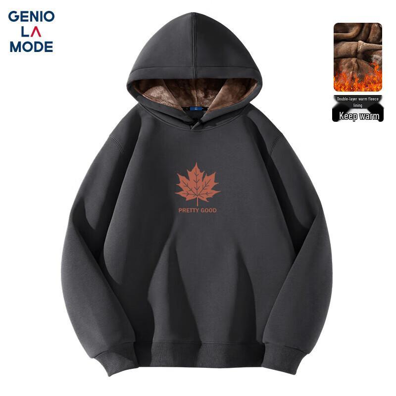 

GENIOLAMODE Men s Fleece Lined Casual Hoodie 2XL