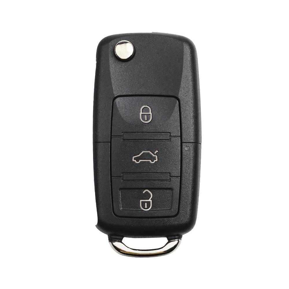 KEYYOU 3 Button Flip Remote Car Key Fob For VW PASSAT Polo Skoda Seat CADDY Golf Beetle JETTA 1J0959753 DA/AH 1K0959753G 434Mhz
