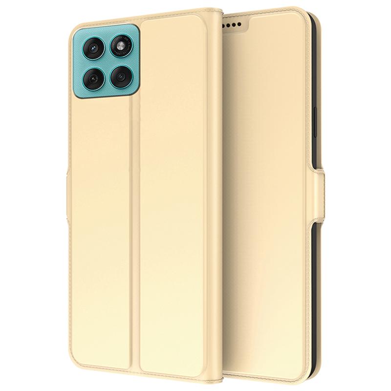 Etui dla Motorola Edge 60 5G/Edge 60 Fusion 5G Wstrząsoodporna Wewnętrzna Powłoka TPU Skórzany Pokrowiec na Telefon Przegródka na Karty