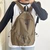 Simple nylon backpack backpack women's autumn Korean style autumn model leisure commuting large capacity lightweight student schoolbag