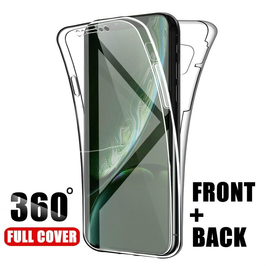 

360 подвійний силіконовий корпус телефону для Samsung Galaxy S21 S20 Ultra S10 Плюс A12 A02S A32 A42 A52 A72 A51 A71 A01 Core A10S A20S A30 A50 Примітка 20 10 Обкладинка Samsung Galaxy A11 чистий