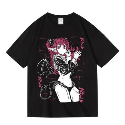 Kitagawa Marin Graphic Print Autumn Pure Cotton Men's and Women's T-shirt Short Sleeve Anime T-Shirt Fashion Streetwear Shirt
