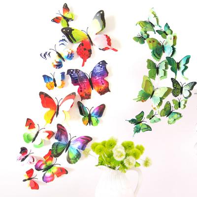 12 sztuk/paczka Zasłona Home Decor Naklejka w kształcie motyla