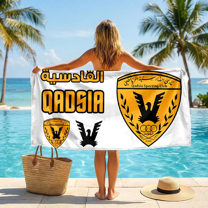 Qadsia Club Fashion Beach Towel: Ideal for Summer Adventures Soft, absorbent and quick drying suitable for swimming and bathing
