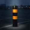 Steel Bollard with Base Plate Permanent Safety Post Hoop Handle Fixed