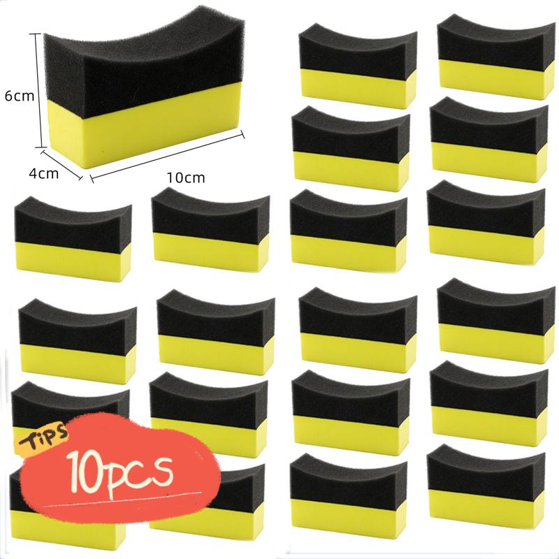 

30/10 шт. Губка для чистки колес автомобиля, Губка-аппликатор для мытья шин, Губка-аппликатор, Инструмент для чистки шин, Щетка для чистки автомобиля