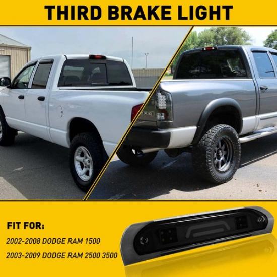 Smoked LED 3Rd Third Brake Light Cargo Lamp FIT 2002-09 Dodge Ram 1500 2500 3500