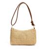 Summer Women Woven Bag With Zipper Closure For Casual Daily Use