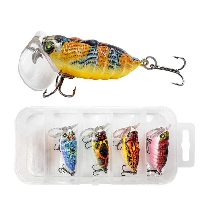1.5Inch Fishing Lures Fishing Hard Baits Topwater Lures Trout Bass Fishing Lures 1