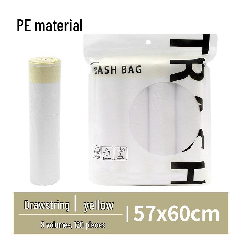 Thickened Kitchen Drawstring Trash Bags - Household Disposable and Handle-Style