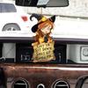 Charming Cartoon Witch Acrylic Pendant For Car Interior Keychain And Bag Decoration
