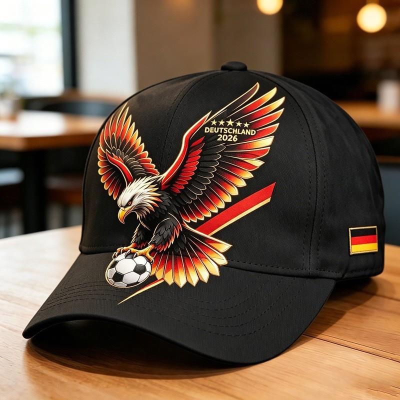 New Men's Outdoor Fashion D Printed Cap Stick Eagle Football Baseball Cap