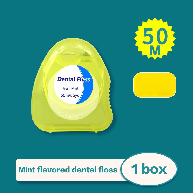 1 Pcs Box Mint Dental Floss Roll Cleaning Oral Tools Dental Floss Stick Adult Home Set Cleaning Interdental Brush