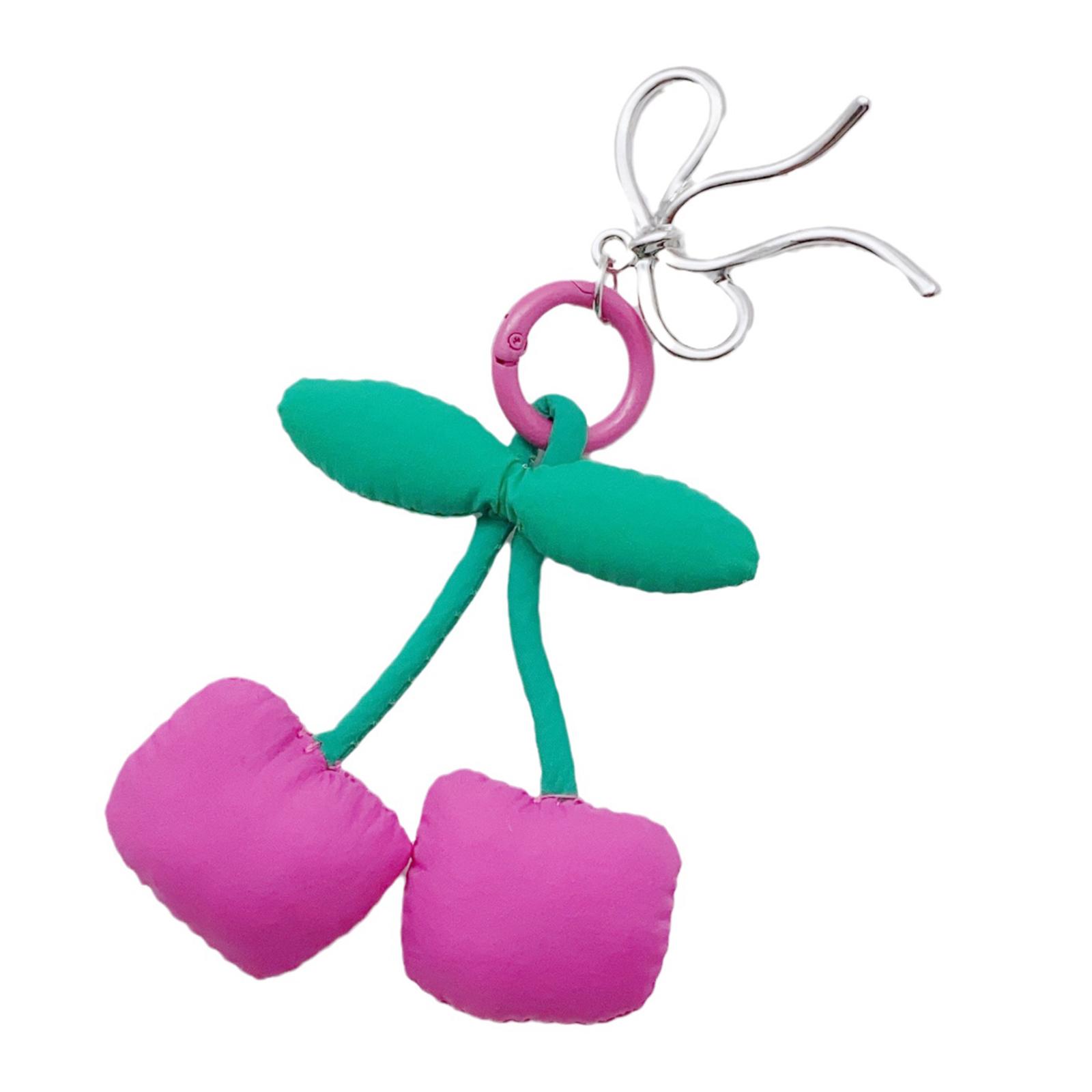 

Элегантные брелоки для ключей с фруктами Многофункциональное украшение для ключей Модный шарм для сумки Брелок с фруктами Подарок для любителей моды розовый