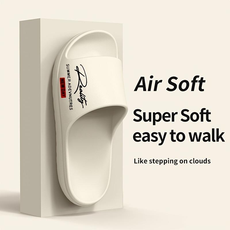 Men Summer Thick Sole Slide Slippers Casual Non Slip Indoor Outdoor Sandals