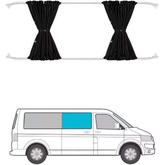 Van Camper Window Curtain Kits Sun Shade Side Center Barn Door Privercy UV Protection Curta For VW Transporter T5 T6 T6.1