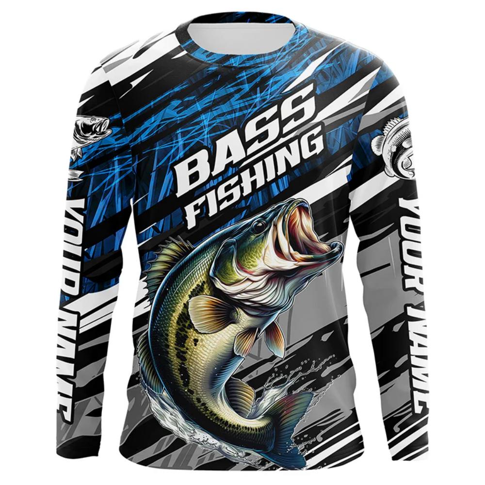 3D Print Men's Fishing Long Sleeve T-Shirt Outdoor Camping Casual Professional Sports Clothing Autumn Loose Breathable Tees Tops