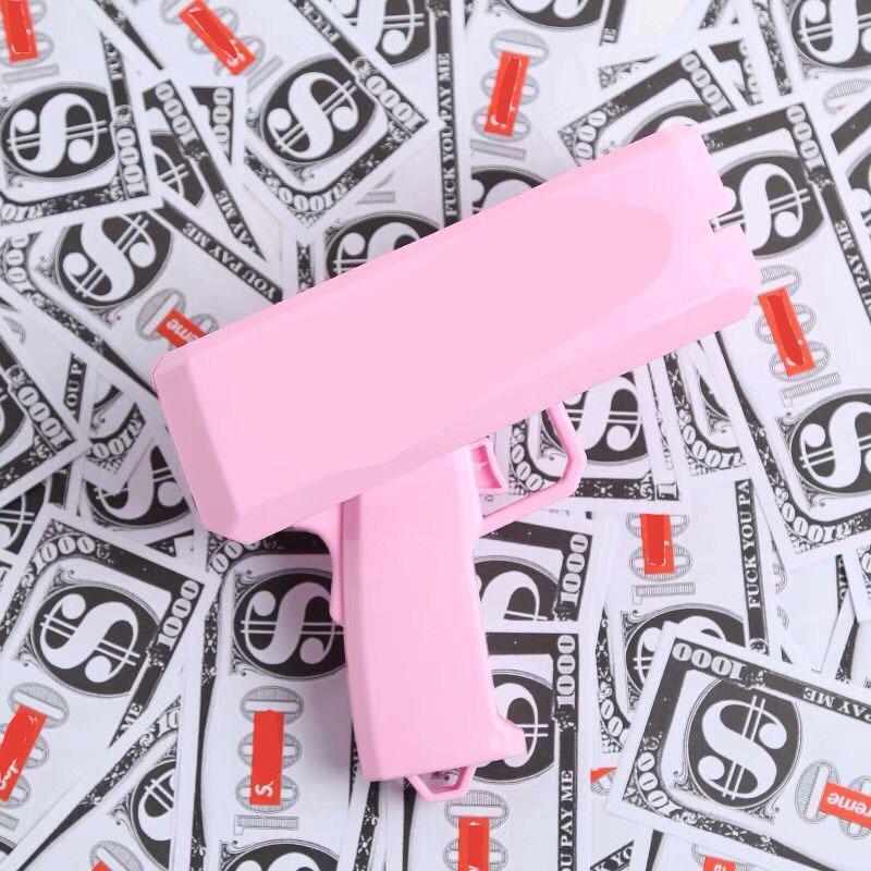 Gold Money Gun: Electric Cash-Spraying Toy for Fun and Relaxation