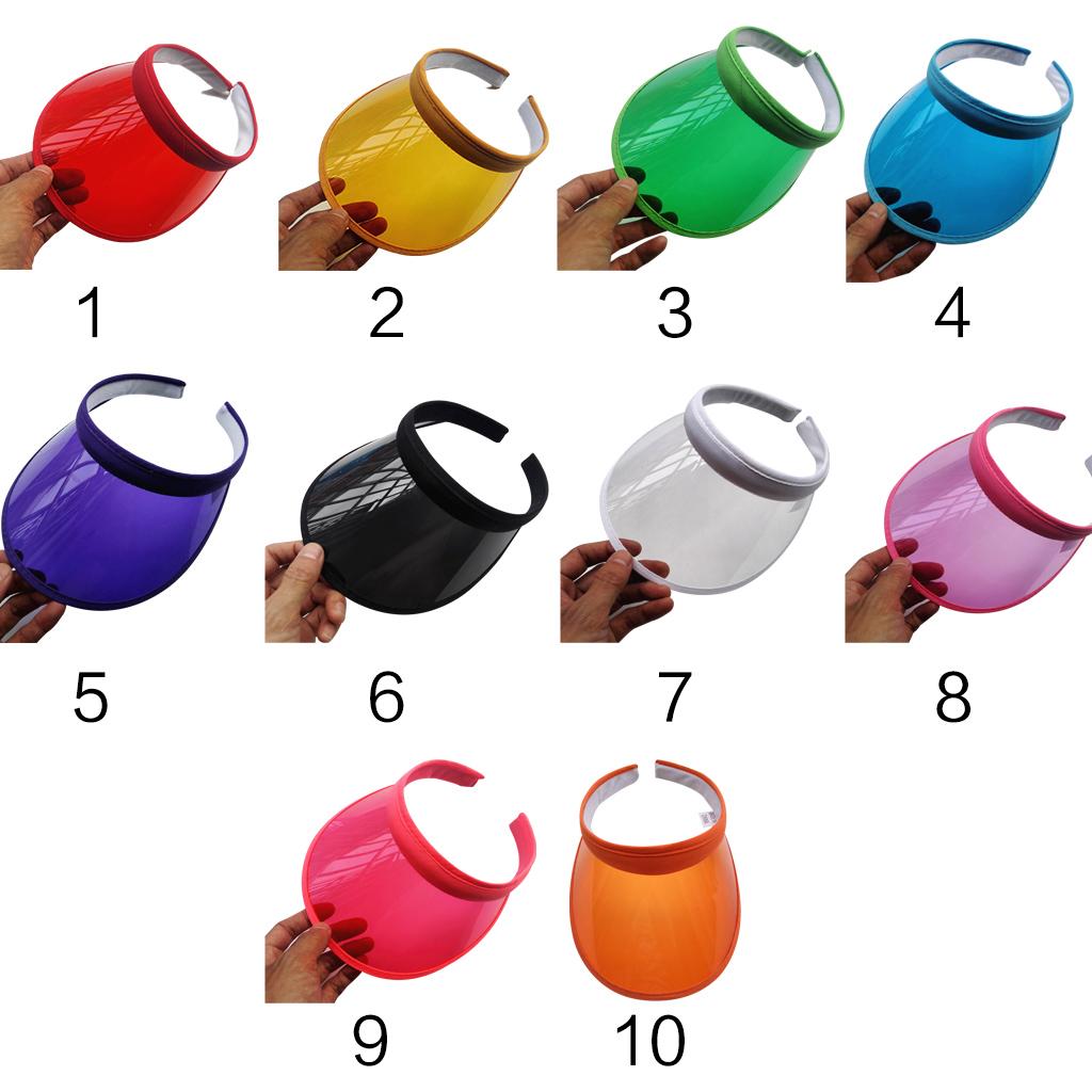 Baseball Cap Candy Color Sunscreen Outdoor Sports Clip-On Plastic for Sun Visor