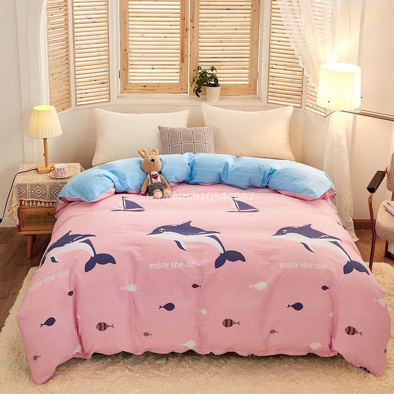 Love Pattern Cotton Duvet Cover Spring Autumn Quilt Cover Single Double Twin Full Queen King Comforter Blanket Case Textile 1pc