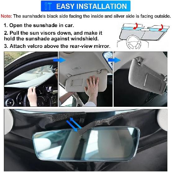 For Hyundai Ioniq 5 2022-2025 Car Windshield Sunshade Cover Front Window Sun Shade Visor Car Interior Accessories UV Protection