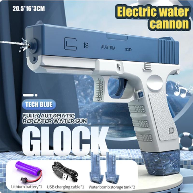 New Electric M416 Water Gun Electric Glock Pistol Shooting Toy Fully Automatic Summer Beach Toy Children Boys and Girl Gift
