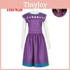 Nancy Wheeler Cosplay Costume For Stranger Things 3 Fans Purple Dress Outfit For Halloween