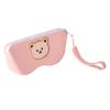 Dustproof Small Items Bag Cartoon Bear Sunglasses Pouch Silicone Eyeglasses Case  Travel