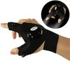 Night Light Waterproof Fishing Gloves with LED Flashlight