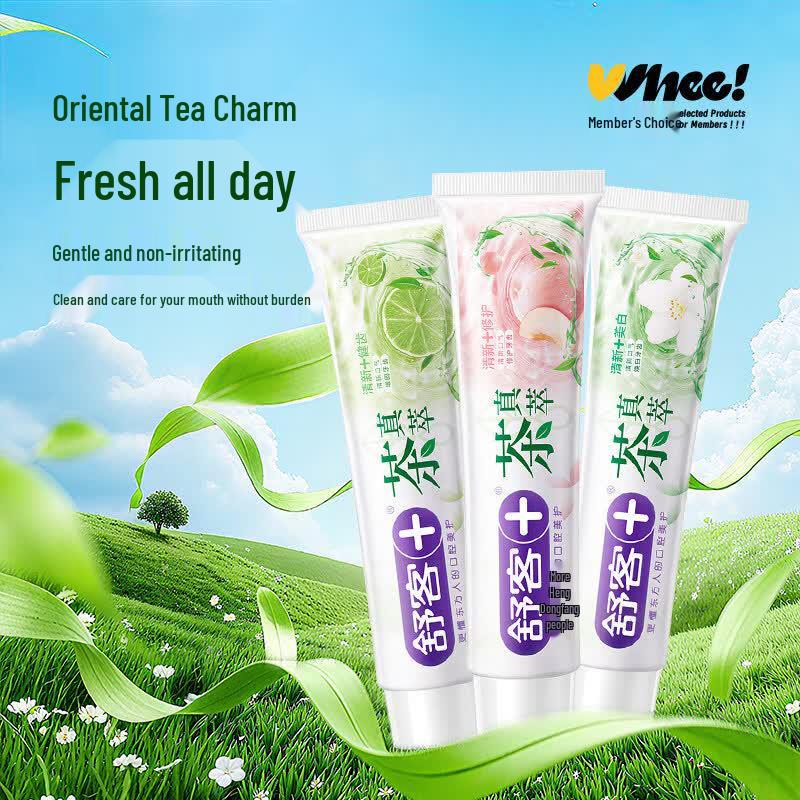 Saky Tea Extract Fresh Breath Toothpaste Duo Pack