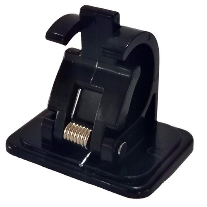 

Крепежный зажим для подвесного стержня, настенного держателя кронштейна, регулируемый пластиковый зажим, самоклеящийся крючок без гвоздей для дома, ванной комнаты 8pcs чёрный