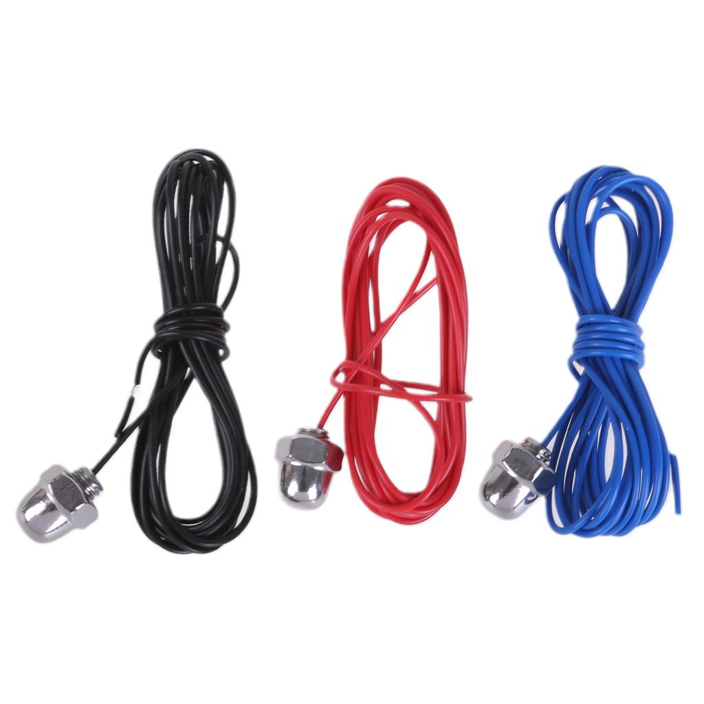 3Pcs Water Level Probe with Cable Liquid Level Sensors Stainless Steel Induction Probe Sensor for Water Level Controller