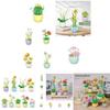 Diy Rose Sunflower Eternal Flower Desktop Decoration Teacher's Day Bouquet Intelligent Assembly Building Blocks Toy