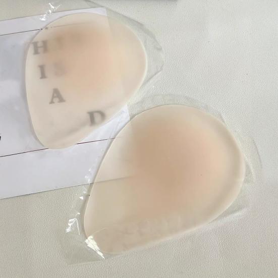 1 Pair Nipple Covers for Women, Teardrop Lift Silicone Pasties, Invisible No Show Reusable Sticky Bra for Backless Dress Clothes