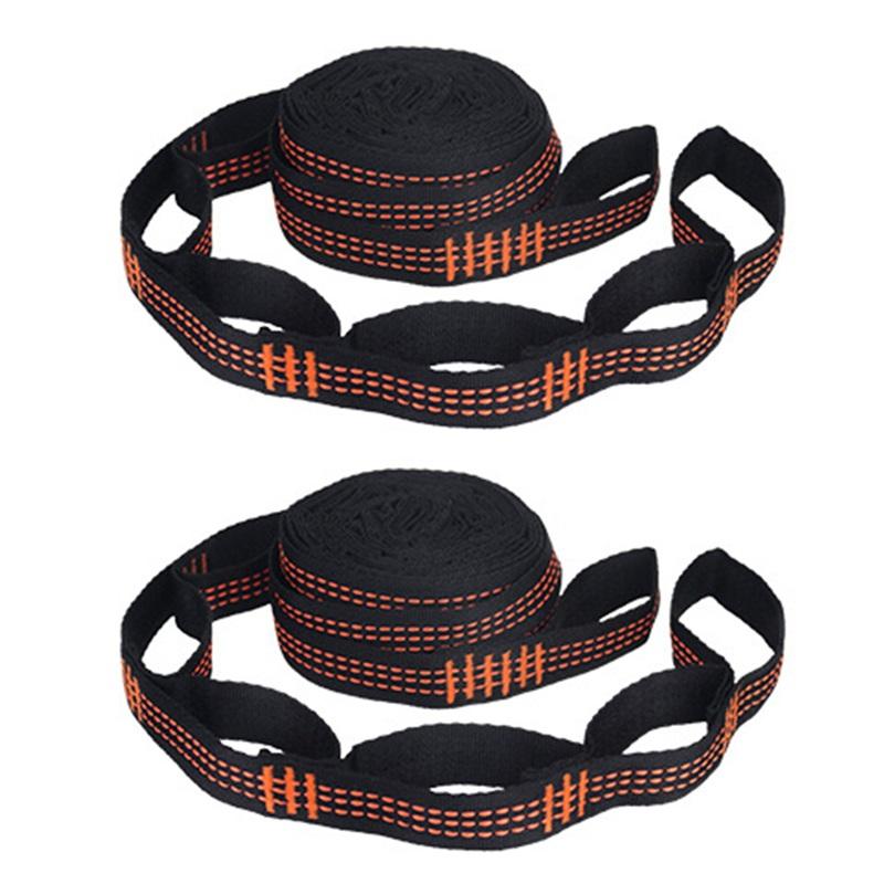 2Pcs Hammock Straps Special Reinforced Polyester Straps 5 Ring High Load-Bearing Barbed Outdoor Durable Wear Resistant Straps