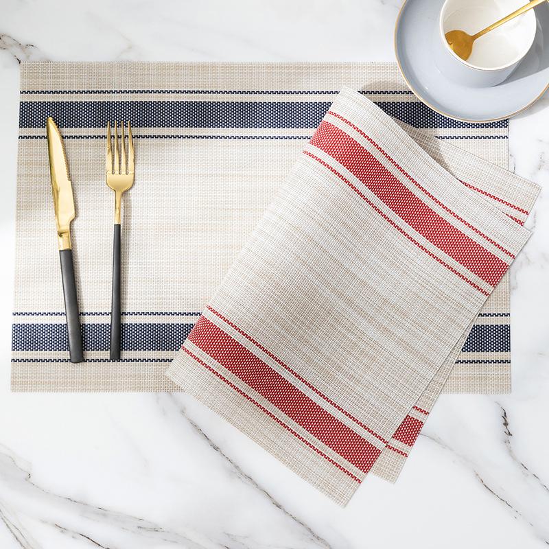 Hitzebeständige Tischsets PVC Rutschfest Esszimmertisch Tischsets Untersetzer Schüsseluntersetzer für Hotelbankett Heimparty Küchendekor