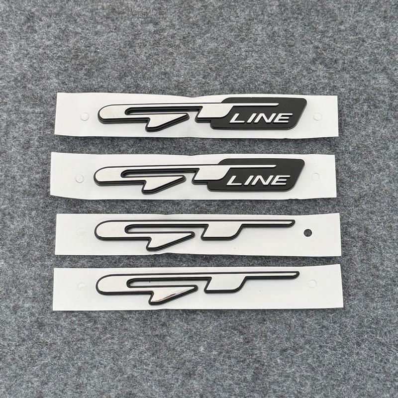 3D Car GT line Design Fender Rear Trunk body Emblem Badge sticker For z333 For Kia K9 Forte Ceed Cerato RIO K3 K5 Accessories 333z