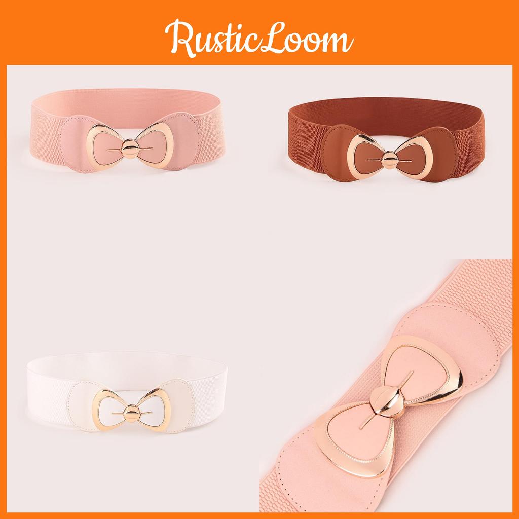 Womens Casual Dress Belt With Faux Leather Material And Hook Closure