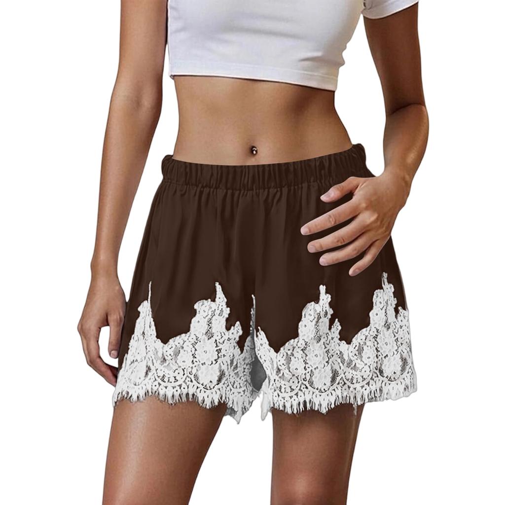 Women's Patchwork Casual Lace New Shorts Hook Flower Vacation Lace Hot Pants Shorts