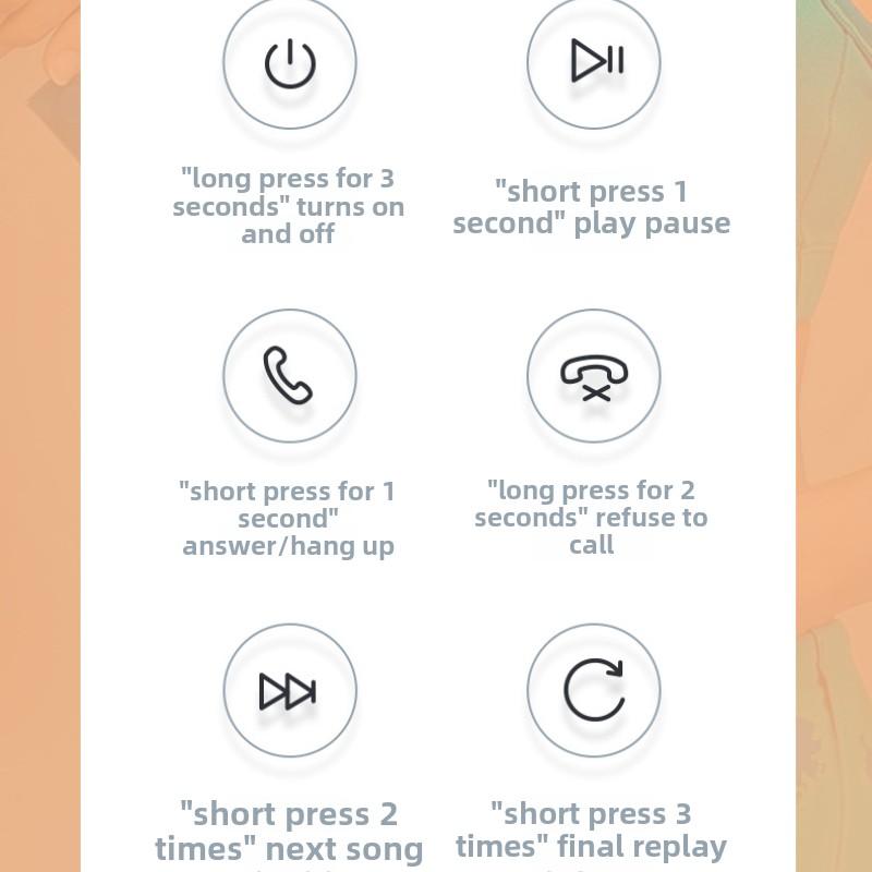 New Bluetooth Headphones Mini Wireless Ultra Long Life Sleep Noise Cancelling Headphones